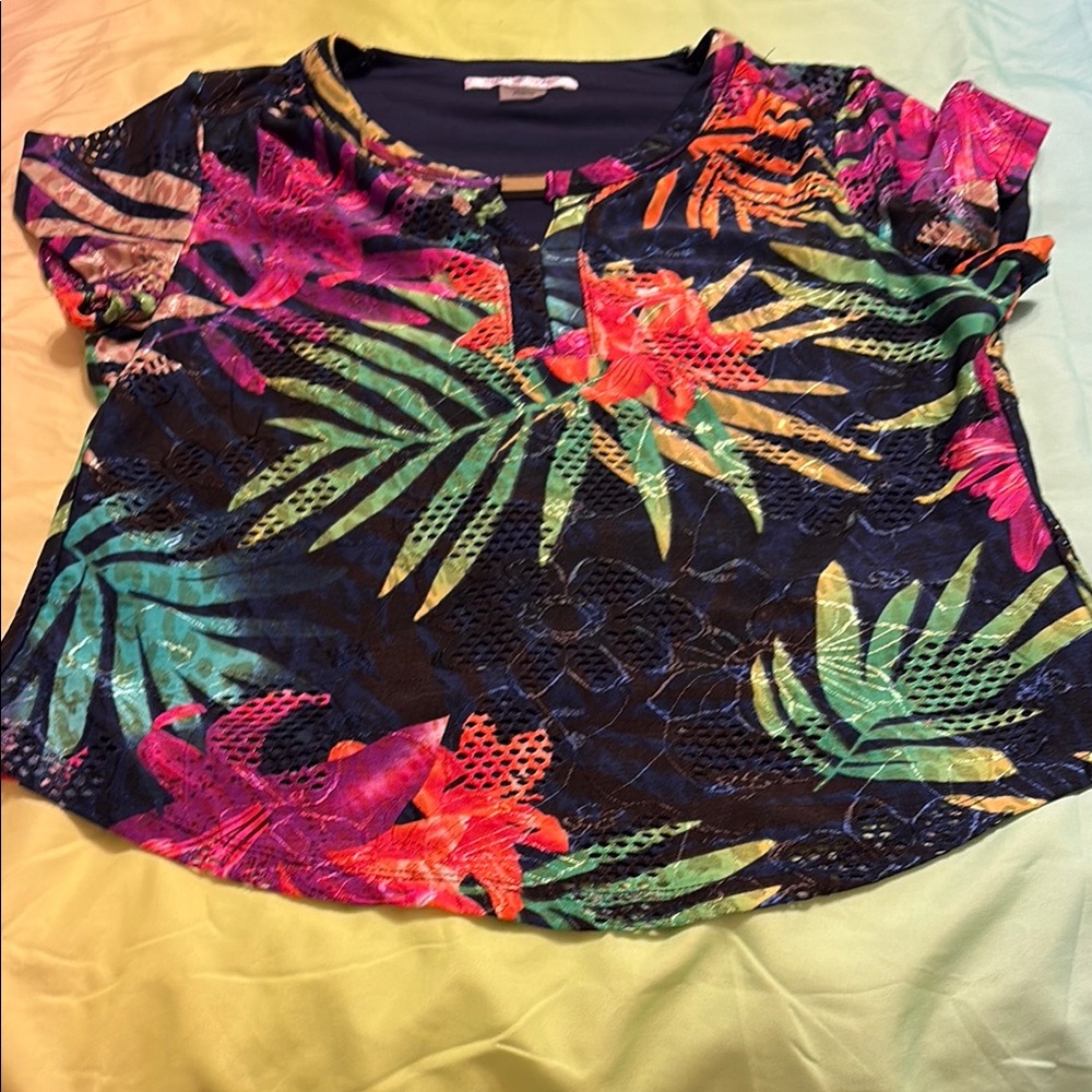 Tropical Print Women's Top